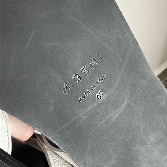 NEW M. Gemi "The Emanuela" White Leather Sandals Size 11 - Picture 5 of 5